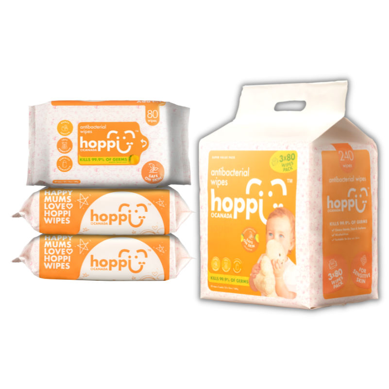 Antibacterial baby clearance wipes